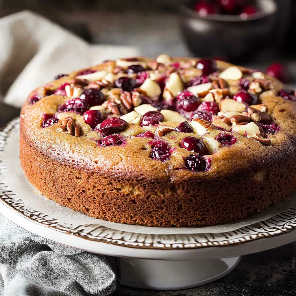 Apple Cranberry Pecan Cake