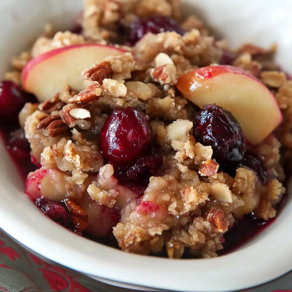 Apple Cranberry Pecan Crumble