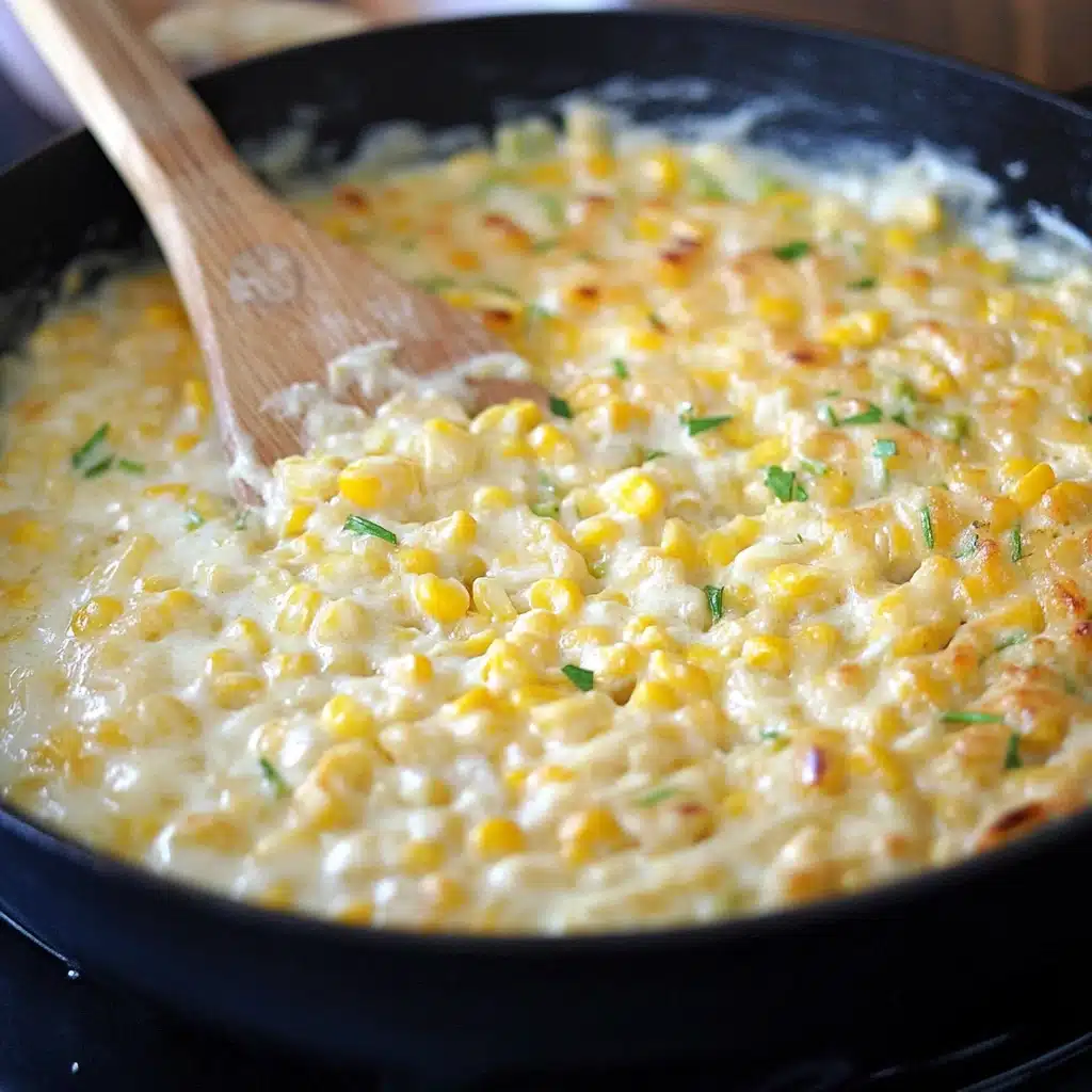Cheesy Skillet Scalloped Corn