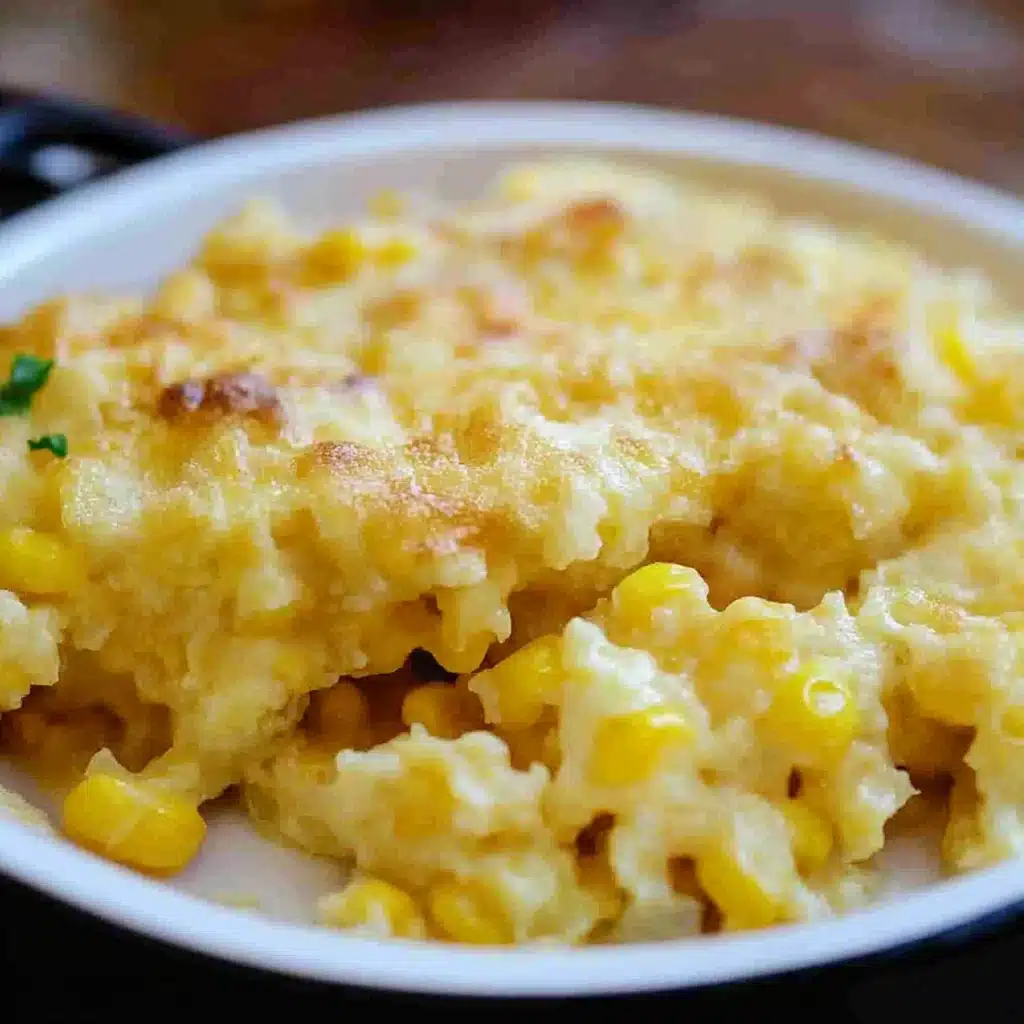 Cheesy Skillet Scalloped Corn