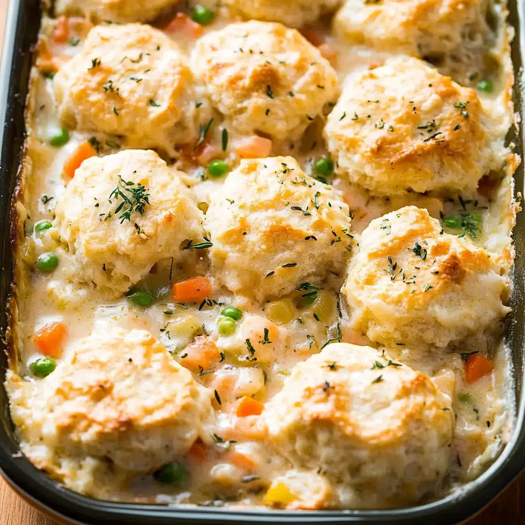 Chicken Pot Pie with Cheddar Sage Biscuits
