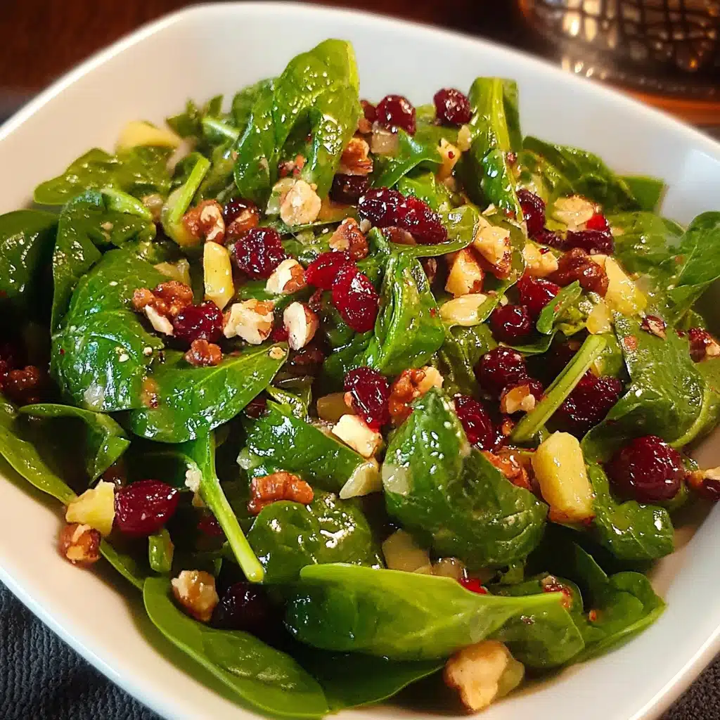 Christmas Cranberry Spinach Salad
