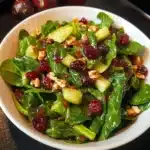 Christmas Cranberry Spinach Salad