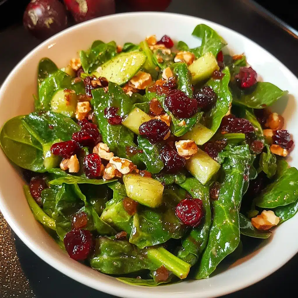Christmas Cranberry Spinach Salad