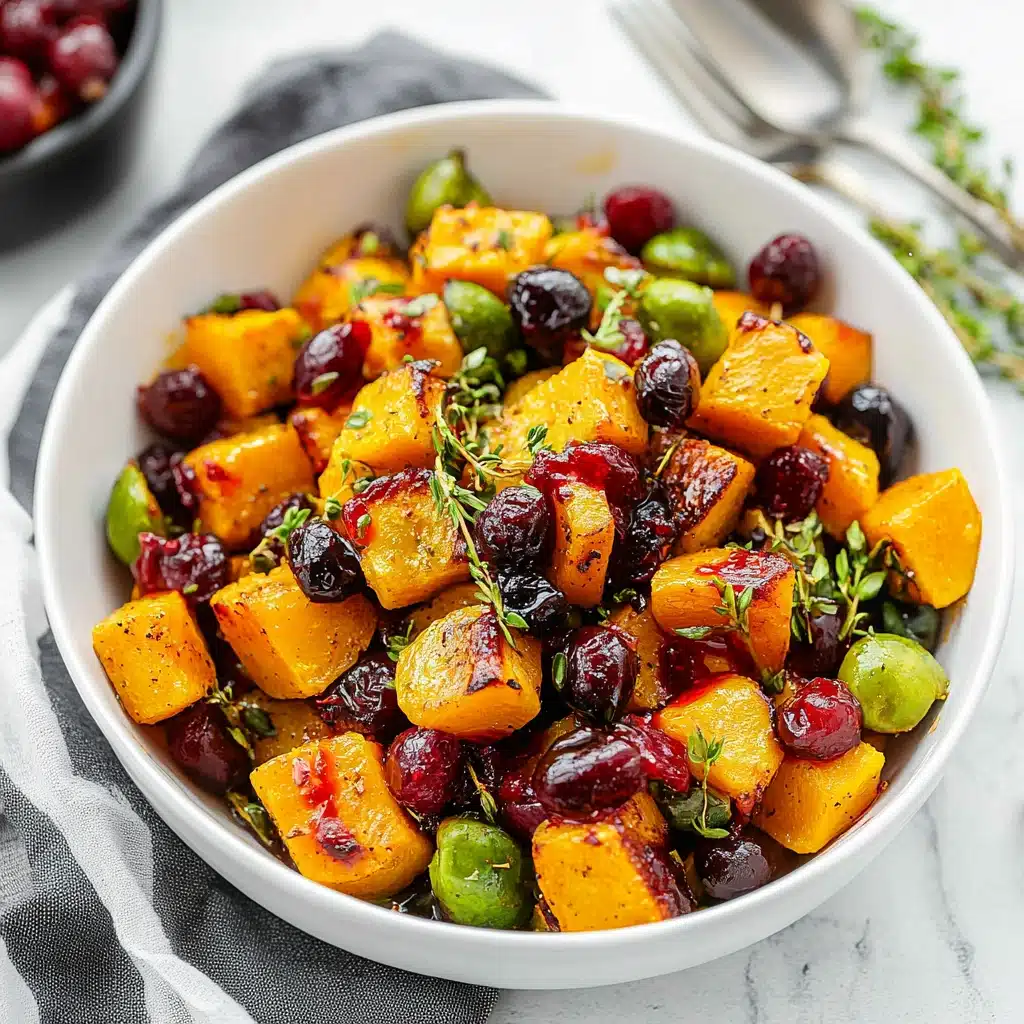 Butternut Squash Brussels Sprouts Salad
