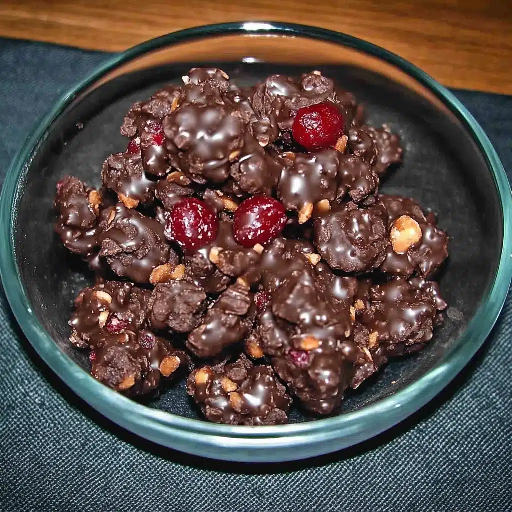 Cranberry Almond Chocolate Clusters
