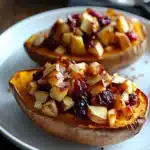 Cranberry Apple Twice-Baked Sweet Potatoes
