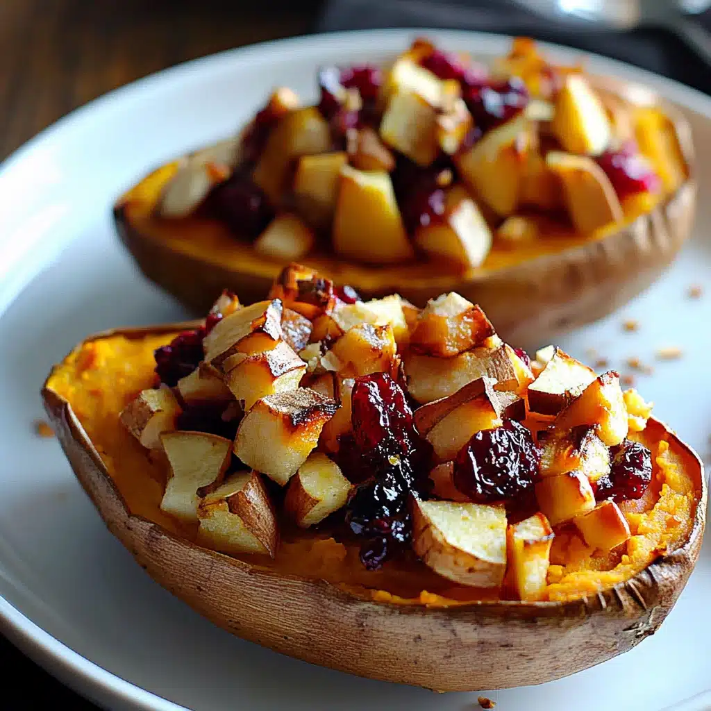 Cranberry Apple Twice-Baked Sweet Potatoes