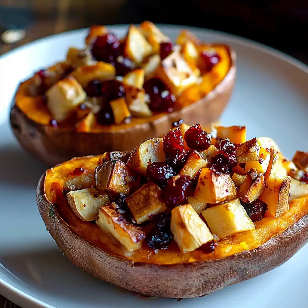 Cranberry Apple Twice-Baked Sweet Potatoes