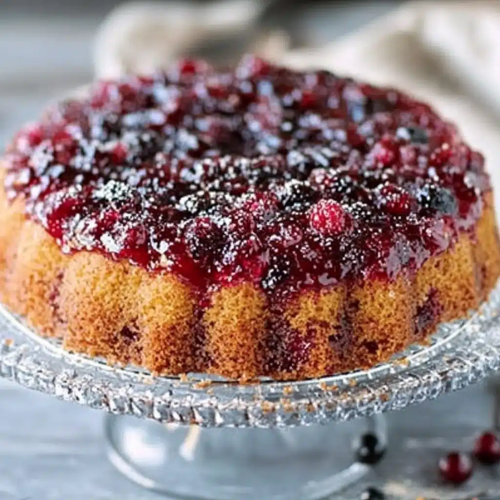 Cranberry Upside Down Bundt Cake