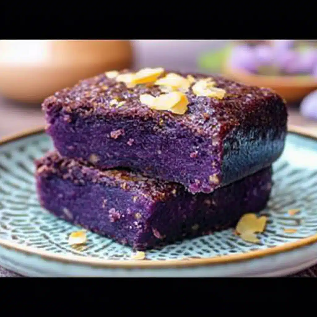Easy Ube Butter Mochi