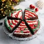 Frosted Christmas Brownies