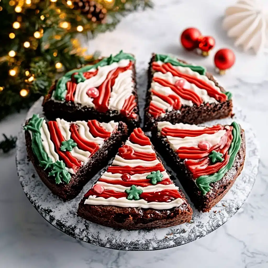 Frosted Christmas Brownies