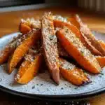 Garlic Parmesan Sweet Potato Wedges