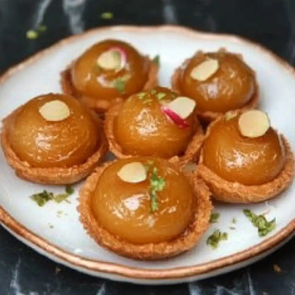 Gulab Jamun in Kunafa Nests