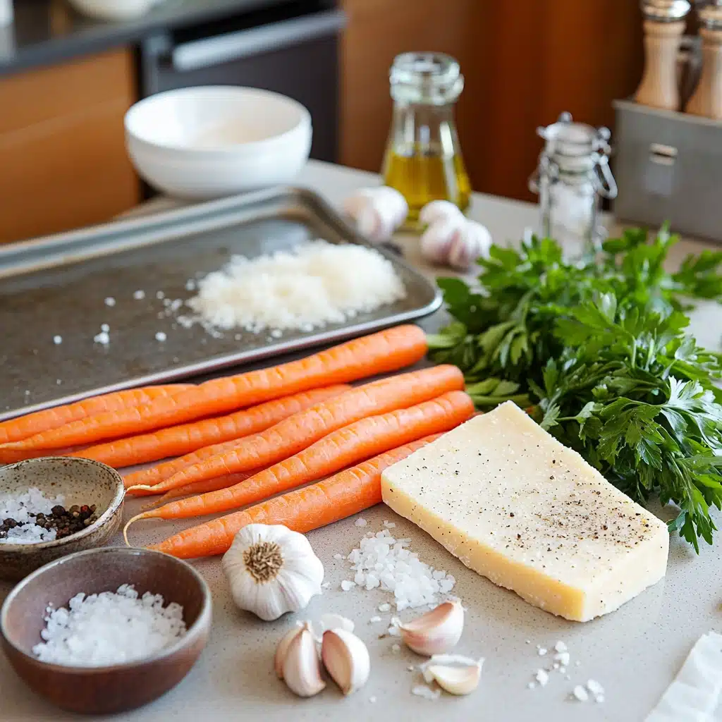 Roasted Garlic and Parmesan Carrots