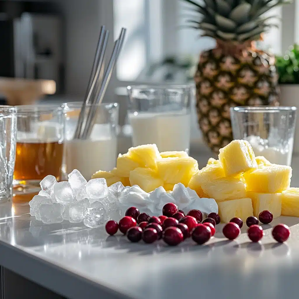 Pineapple & Cranberry Smoothie Recipe