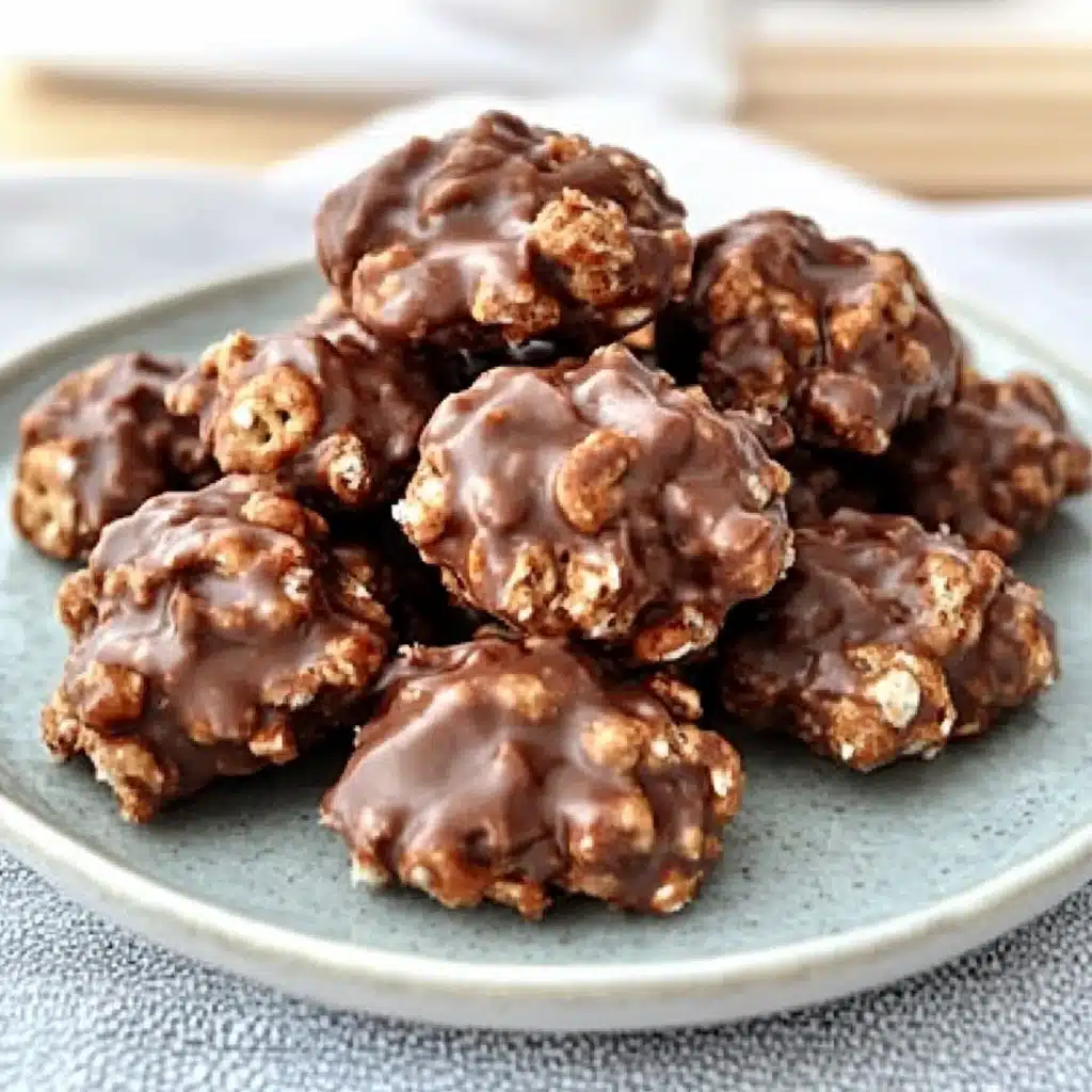 No-Bake Peanut Butter Pretzel Clusters