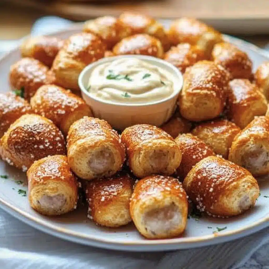 Pretzel Bratwurst Bites