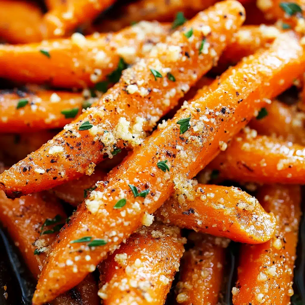 Roasted Garlic and Parmesan Carrots