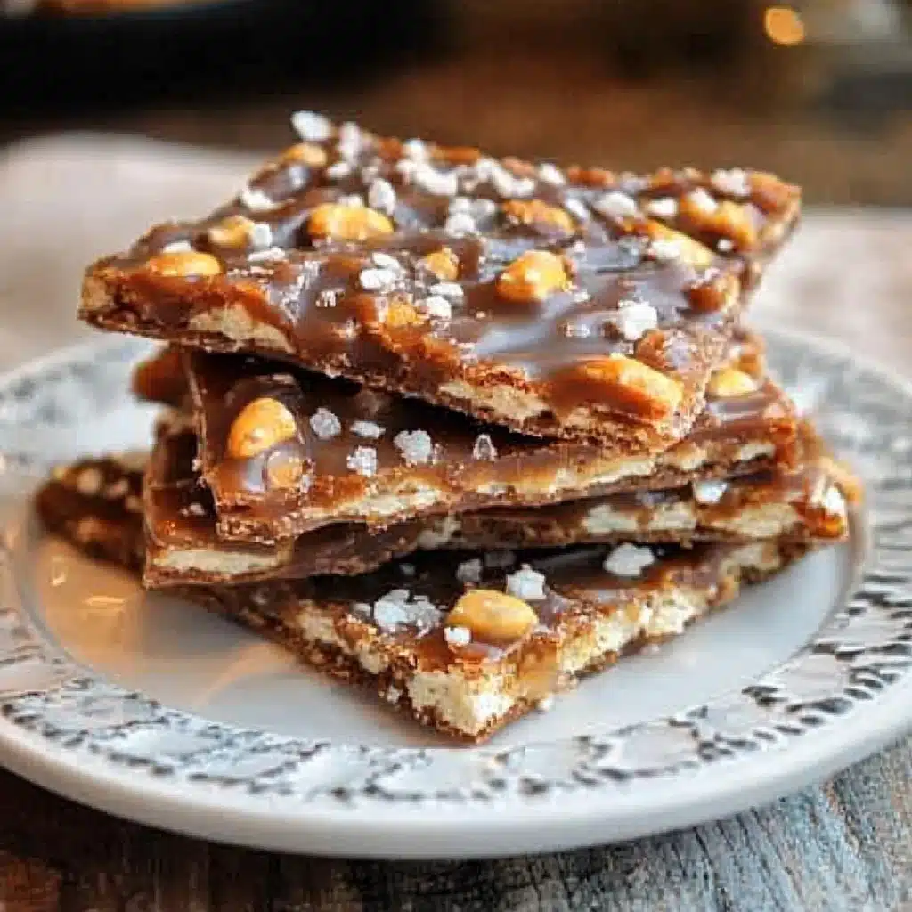 Salted Caramel Pretzel Bark