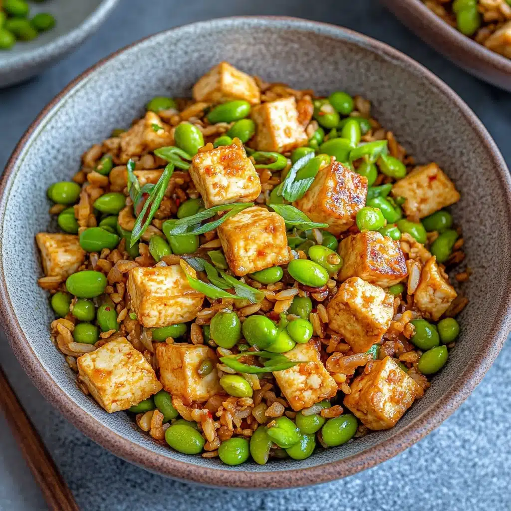 Spicy Edamame Stir Fry with Tofu