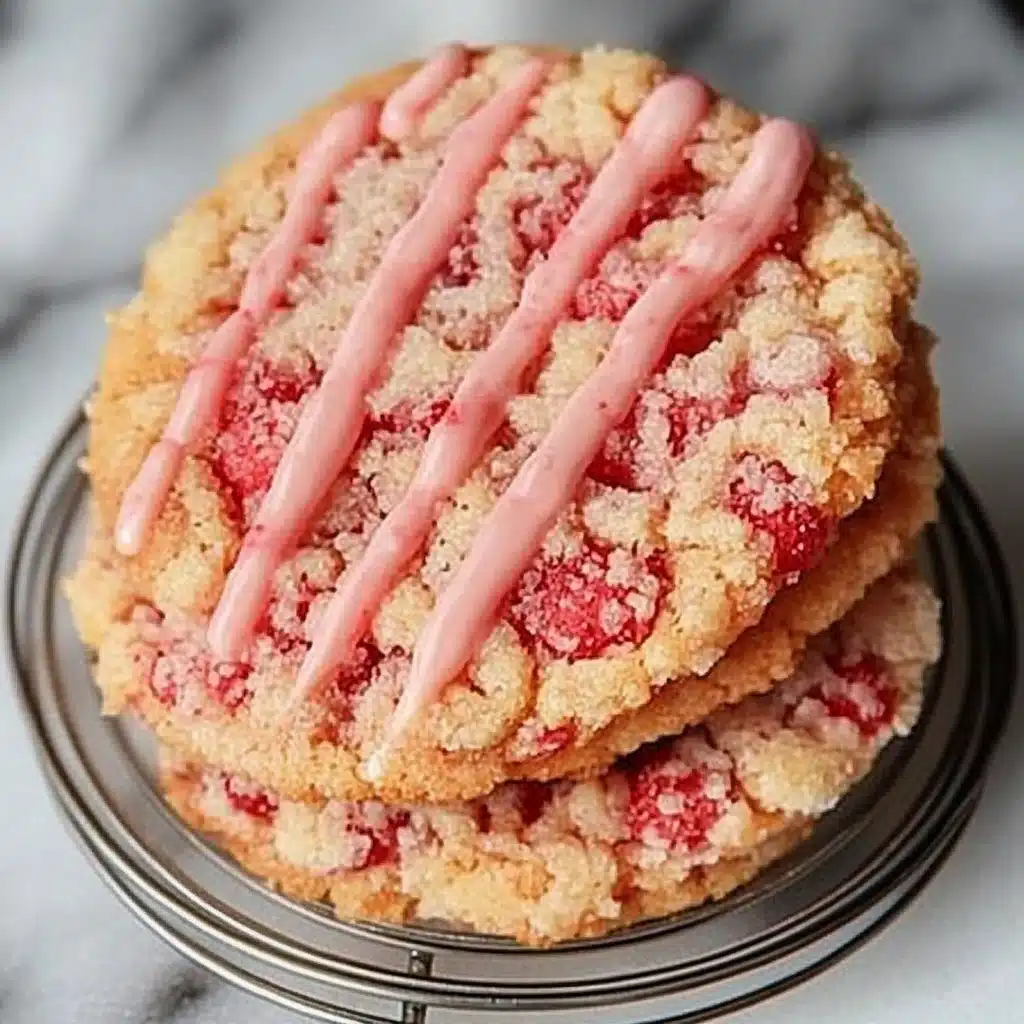 Strawberry Delight Crunch Cookies