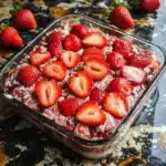 Strawberry Earthquake Cake