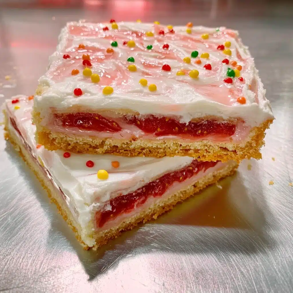 Strawberry Pop Tart Cookie Bars