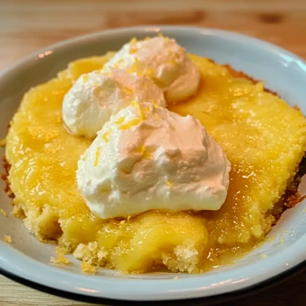 Tangy Lemon Cream Cheese Dump Cake