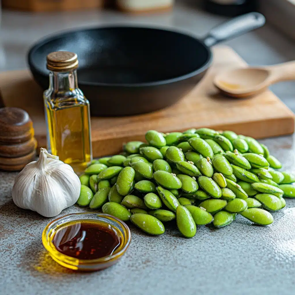 10-Minute Garlic Edamame