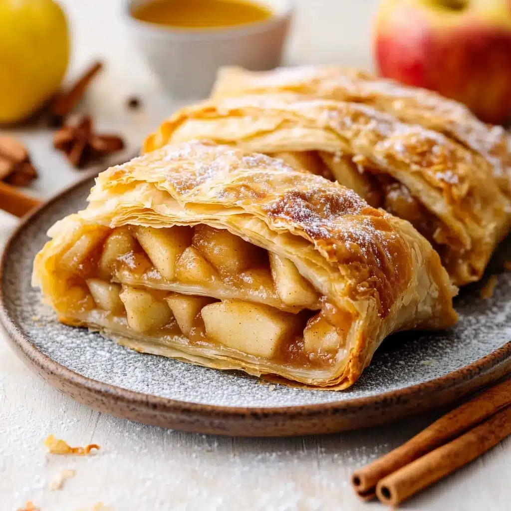 phyllo apple strudel