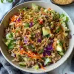 Spring Roll Salad with Peanut Sauce