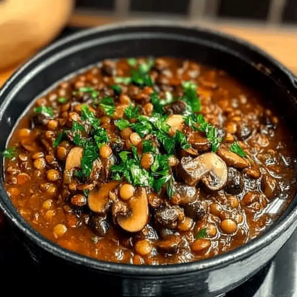 Vegan Lentil Mushroom Stew