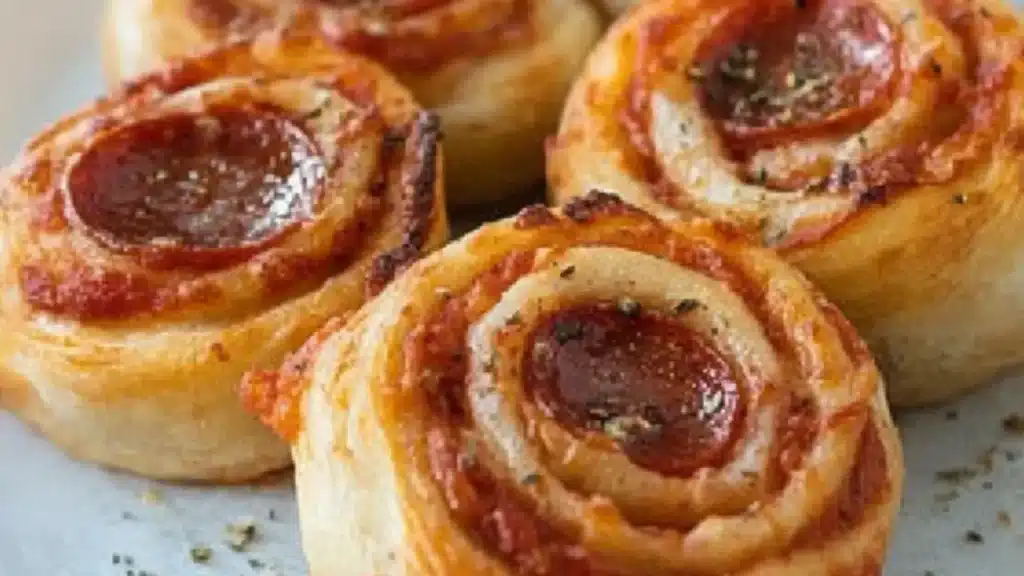 High Protein Pepperoni Pizza Rolls
