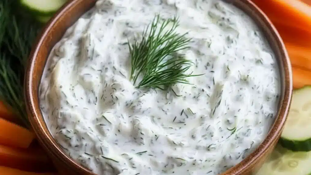 the best homemade tzatzki dip recipe with cucumber and dill
