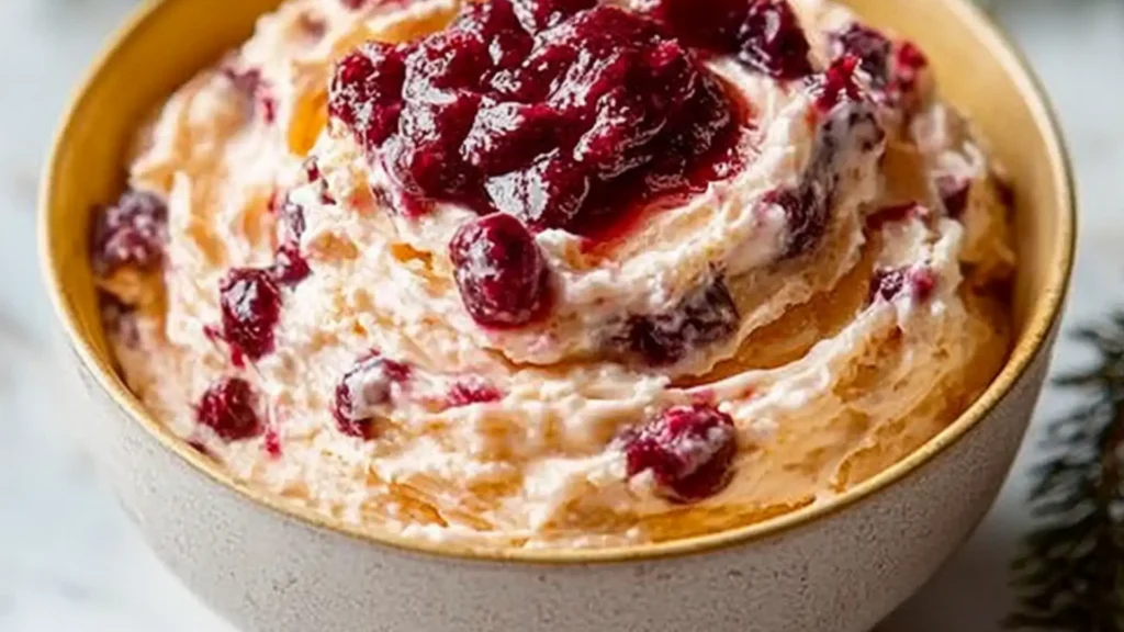 christmas cranberry honey in a jar on a plate