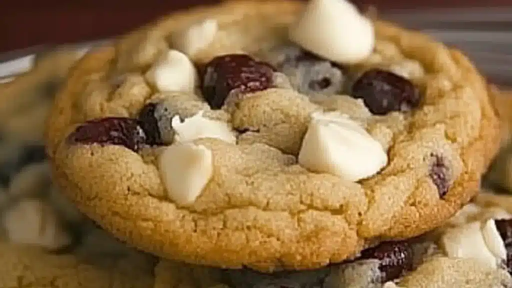 These White Chocolate Cranberry Cookies are so delicious and festive. Soft and chewy cranberry cookies studded with white chocolate chips and orange zest, create the perfect balance of sweetness from the white chocolate and the tartness of cranberry.