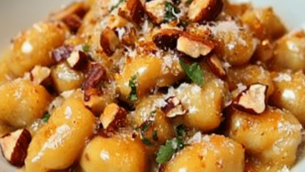 a white plate topped with pasta covered in cheese