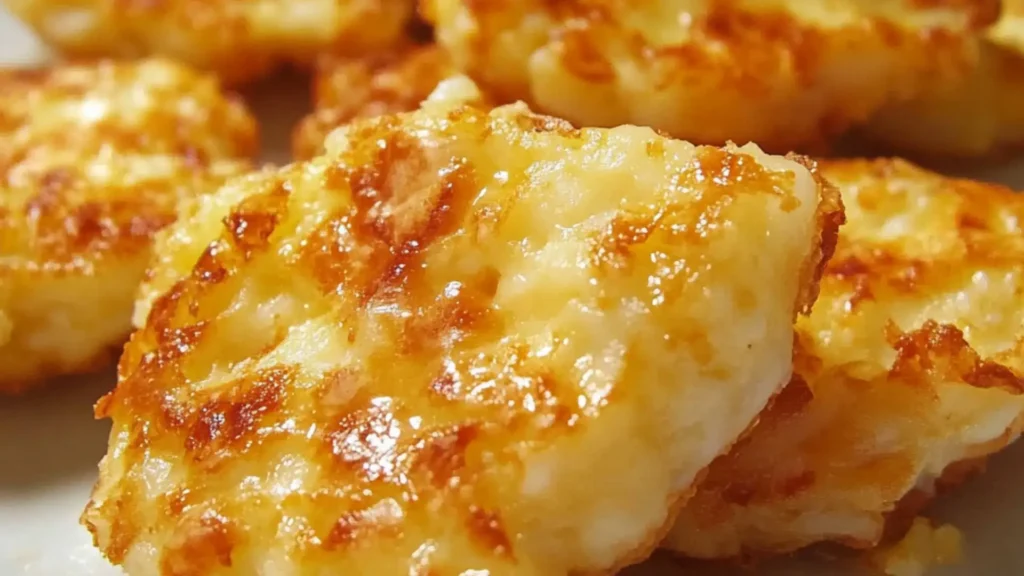 pieces of Crabmeat Canapes a plate