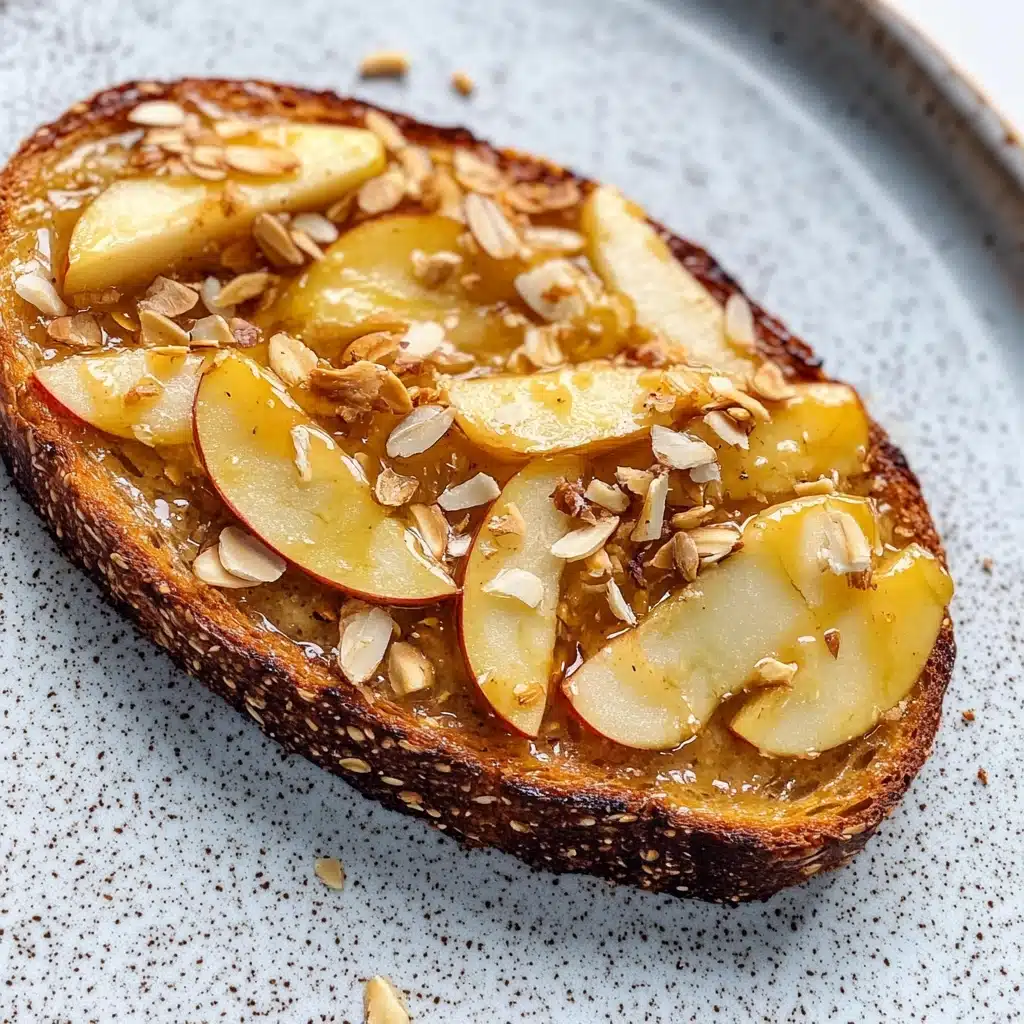 Apple Tahini Toast