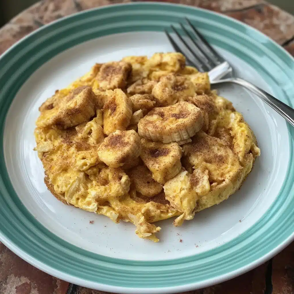 Banana & cinnamon omelette