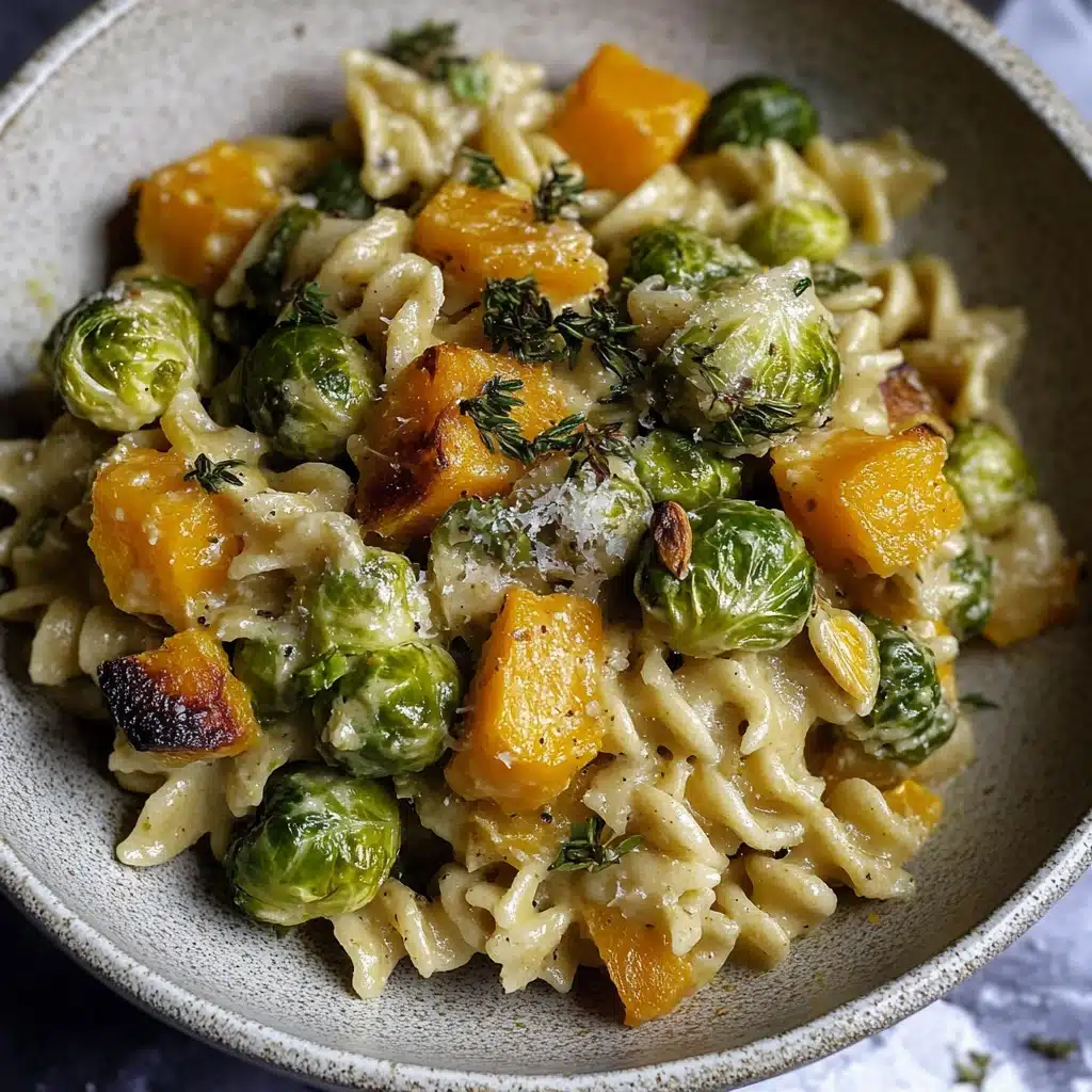 Brussels Sprouts & Butternut Squash Pasta