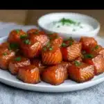 Candied Smoked Salmon Bites