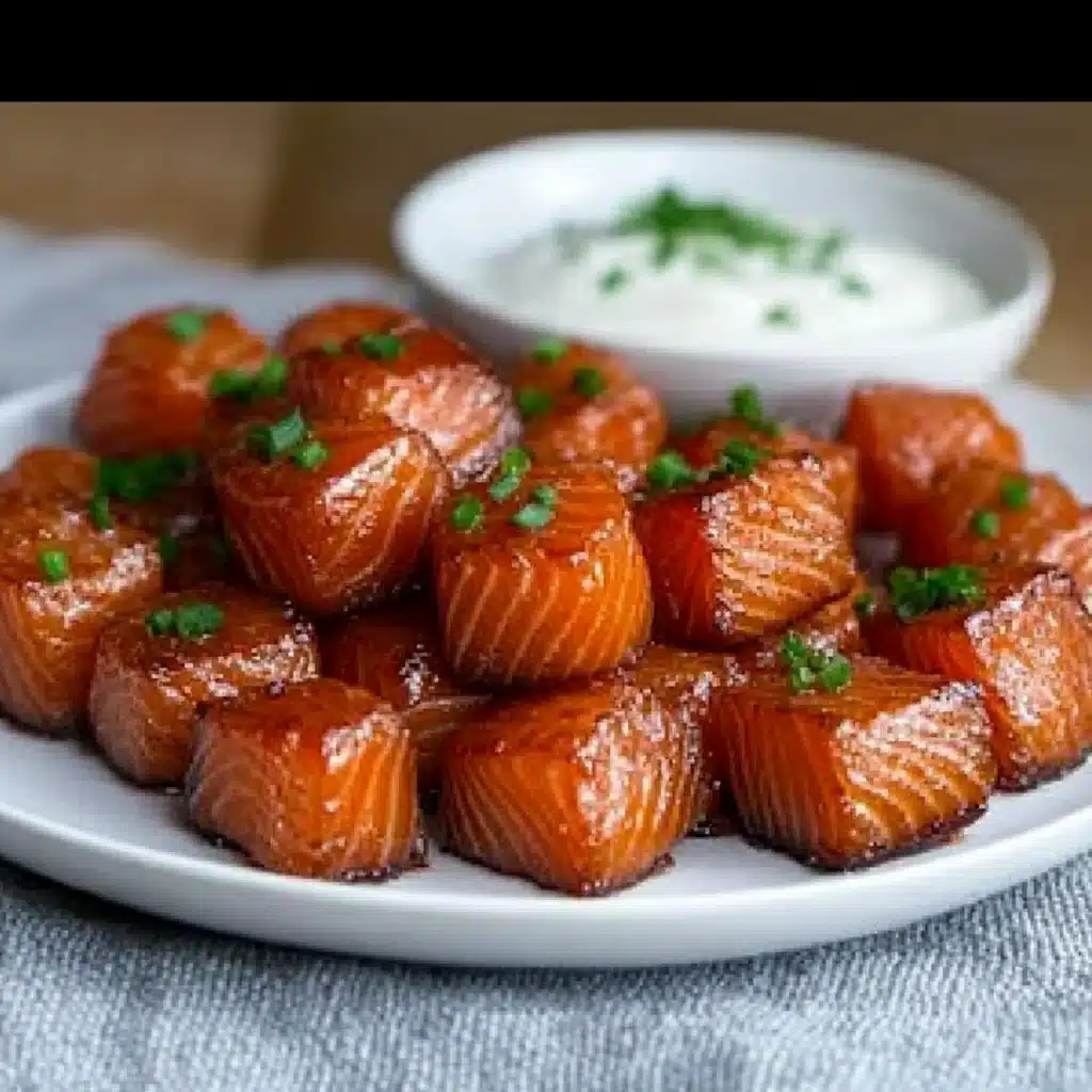 Candied Smoked Salmon Bites