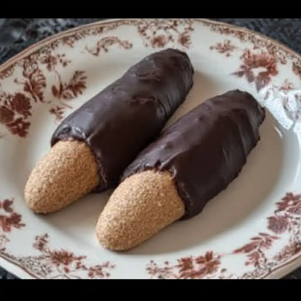 Chocolate Dipped Almond Fingers