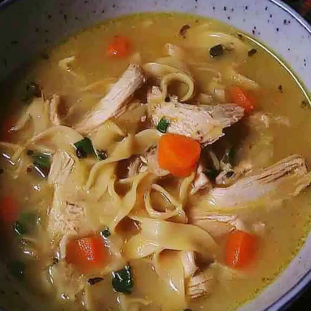 Ginger Garlic Chicken Noodle Soup