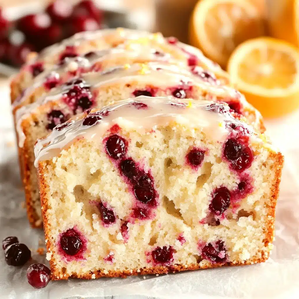 Cranberry Bread With Orange Glaze