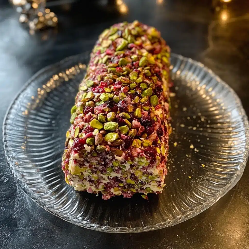 Cranberry Pistachio Cheese Log