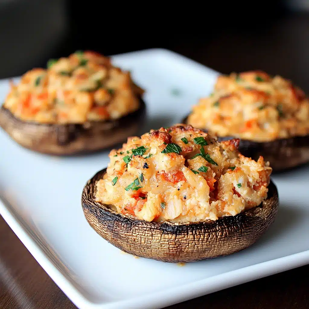 Crab Stuffed Portobello Mushrooms